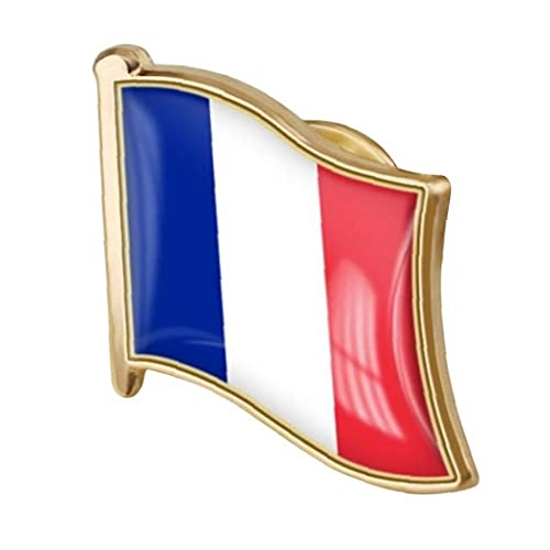 1pc Französisch Republik-flaggen-Abzeichen Metall-Revers-brosche Frankreich Von Flagge Abzeichen Nationalen Neuheit Zubehör von Froiny