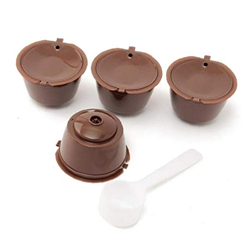 Froiny 4pcs nachfüllbar Kaffeekapseln Wieder füllt mehr als 200 Mal Wiederverwendbare Kaffeepads für Dolce Gusto Brewers von Froiny