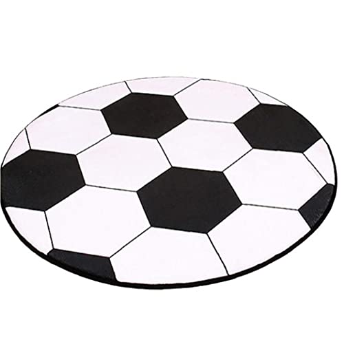 Froiny Fußball Teppich Runde Polyester Anti-rutsch-kugelppiche Computer-Stuhl-pad-Kinder-Schlafzimmer-teppiche von Froiny