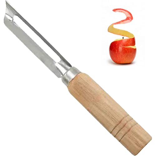 Holzgriff Kartoffelschäler, Edelstahlklinge Karotte Gemüse Y Peeler Fruchtschäler Gurke Slicer Ritter Werkzeug von Froiny