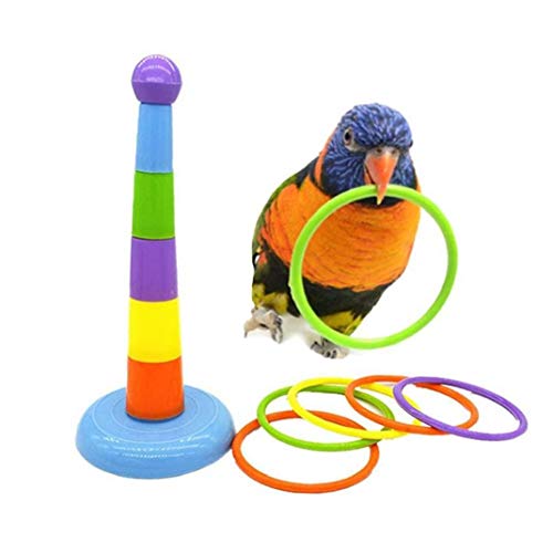 Parrot Lernspielzeug, Vogel Ausbildung Spielzeug Vogel Ring Spielzeug Für Sittich Cockatiel Conure Wellensittich Fink Kanarische Budgie Parrot Lernspielzeug, Vogel Ausbildung Spielzeug Vogel Ring Spielzeug Für Sittich Cockatiel Conure Wellensittich Fink Kanarische Budgie von Froiny
