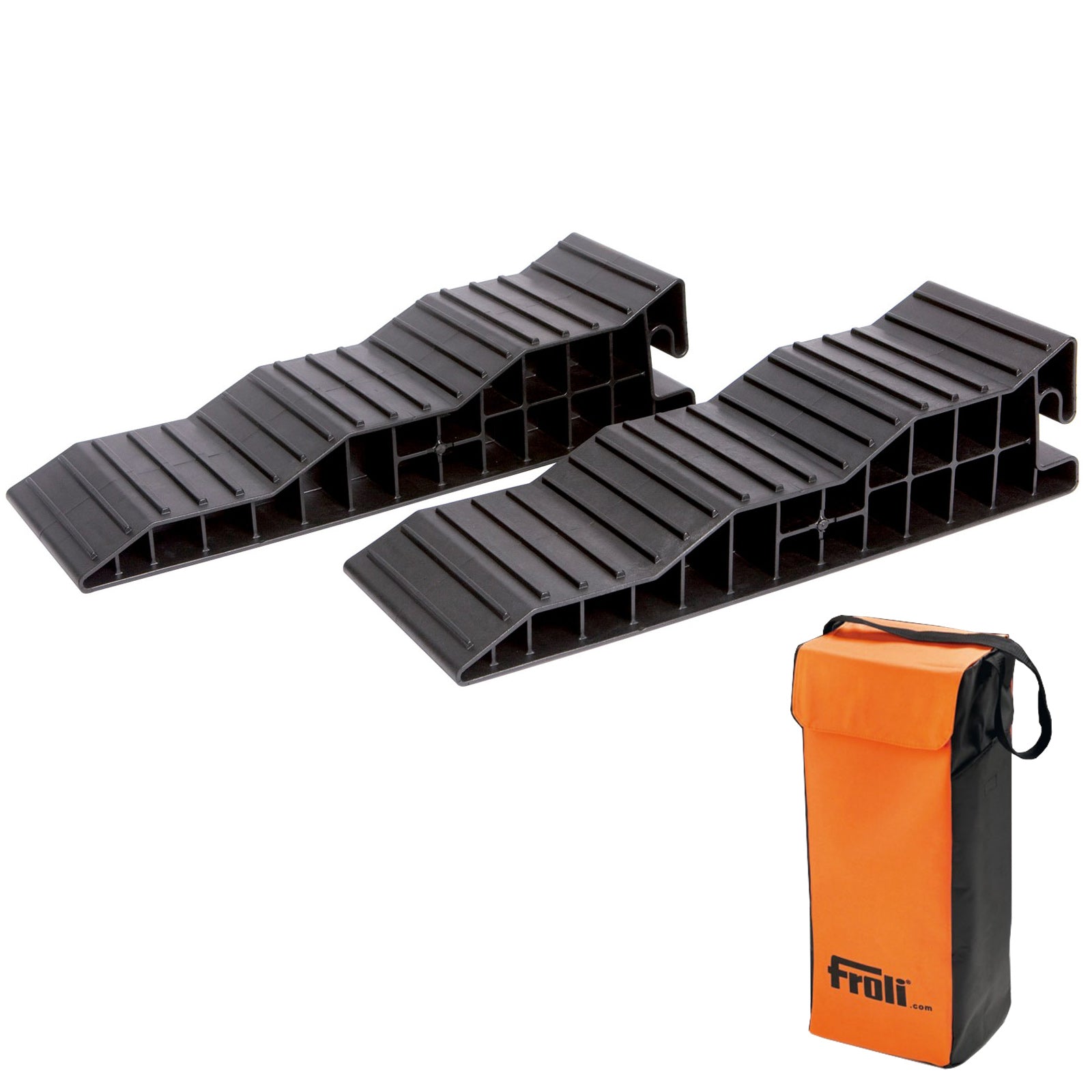 FROLI Stufenkeil 2er Set +Tasche Wohnmobil Auffahr Ausgleichs Keil Rampe Caravan FROLI Stufenkeil 2er Set +Tasche Wohnmobil Auffahr Ausgleichs Keil Rampe Caravan von Froli