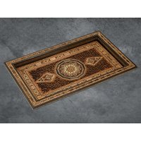 Handgemachtes Serviertablett Aus Dem Libanon - Graviertes Holz Einzigartiges Geschenk von FromLeb