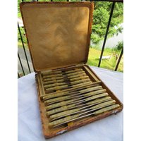 24 Teiliges Messer Set Französisch Vintage Retro von FromParisToProvence