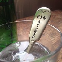 G &t Stirrer Gin Tonic - Vintage Upcycled Löffel Griff Handgemachter Drink Cocktail Rührer Perfektes Geburtstagsgeschenk, Geschenke Für Ihn, Sie von FromPeriod2Penthouse