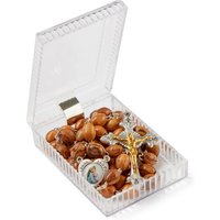 Hölzerne Rosenkranz Handgemachte Olivenholz Perle Mit Bild Von Mutter Maria Und Erde Aus Bethlehem Das Heilige Land Owr 021 von FromTheOliveTreeShop