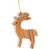Weihnachtsdekoration Rentier Aus Olivenholz Owo 055 von FromTheOliveTreeShop