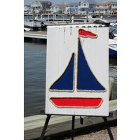 Segelboot Auf Reclaimed Holz von FromTreetoSeaDesigns