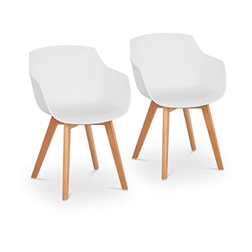 Fromm & Starck Star_SEAT_17 Stuhl 2er Set bis 150 kg Sitzfläche 41 x 40 cm weiß Kunststoffstuhl Stuhlbeine Buchenholz Fromm & Starck Star_SEAT_17 Stuhl 2er Set bis 150 kg Sitzfläche 41 x 40 cm weiß Kunststoffstuhl Stuhlbeine Buchenholz von FROMM & STORCK