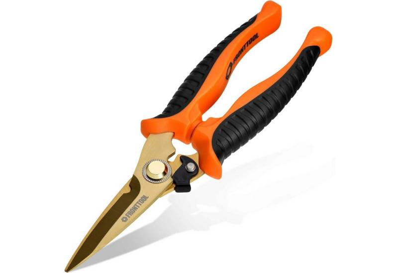 Fronttool Universalschere Universalschere, Multifunktionsschere - titanbeschichtet, Titanbeschichtete Edelstahlklingen, Ergonomischer 2-Komponenten-Griff Fronttool Universalschere Universalschere, Multifunktionsschere - titanbeschichtet, Titanbeschichtete Edelstahlklingen, Ergonomischer 2-Komponenten-Griff von Fronttool