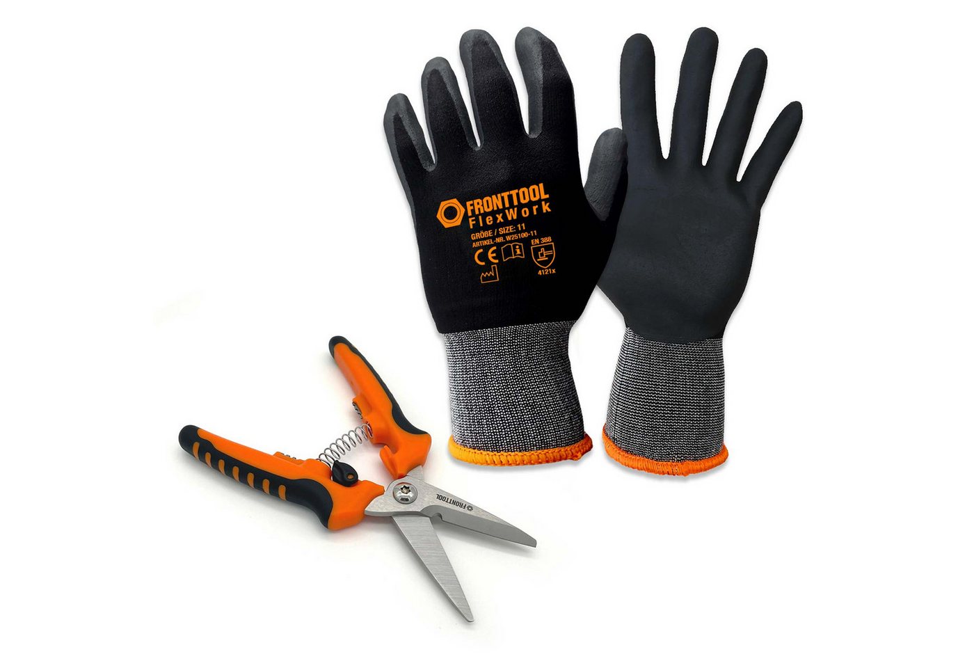 Fronttool Universalschere Universalschere inkl. Handschuhe - Allzweckschere, Abisolier-Funktion Fronttool Universalschere Universalschere inkl. Handschuhe - Allzweckschere, Abisolier-Funktion von Fronttool