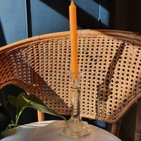 Vintage Kerzenhalter Aus Glas - Chunky Kerze Inklusive von FrootVintage