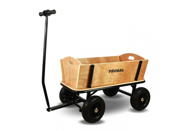 Frosal Bollerwagen FROSAL Bollerwagen Erik Extra Holz-Bollerwagen mehr Beinfreiheit von Frosal