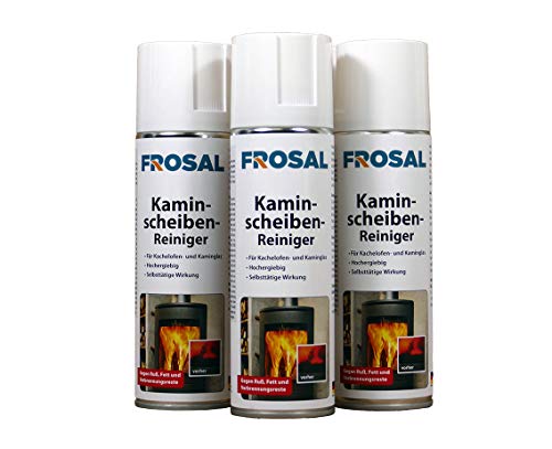 Frosal Kaminscheiben-Reiniger Schaum Spray (3 er Set) von Frosal