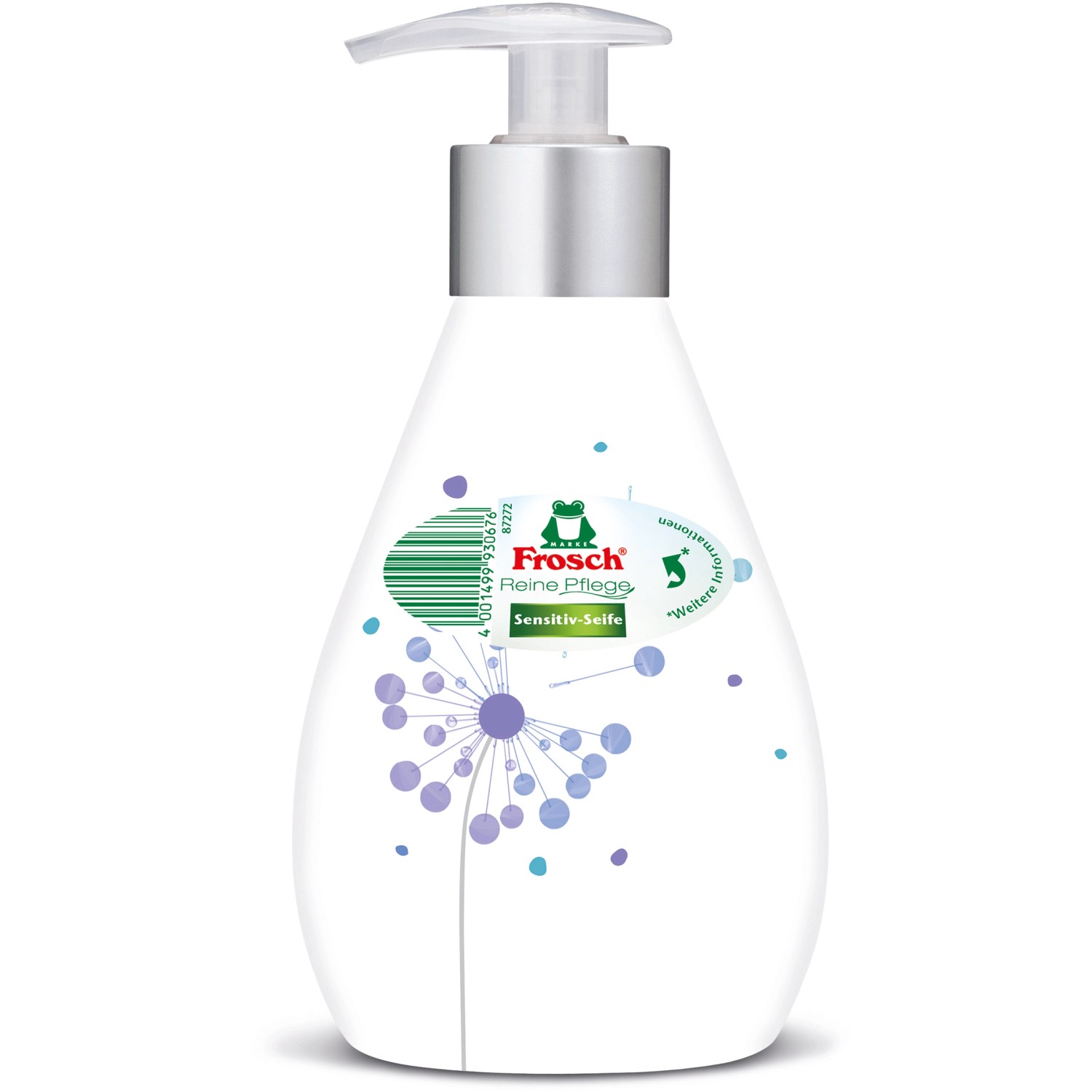 Frosch Reine Pflege Sensitiv-Seife, Dekoflasche 300ml von Frosch