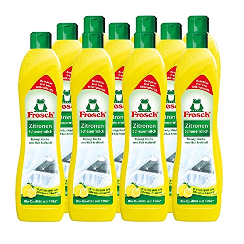 Frosch Zitronen Scheuermilch, 10er Pack (10 x 500 ml) von Frosch