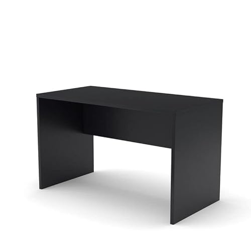 Froschkönig24 E10 Schreibtisch Bürotisch Wangen-Gestell, 80cm tief, Schwarz, Größe Tischplatte:160 x 80 cm von Froschkönig24