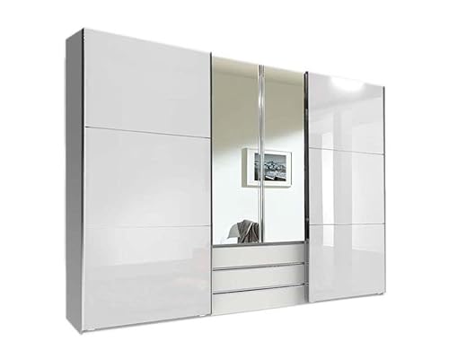 Froschkönig24 magicGlas Schwebetürenschrank Schiebetürenschrank mit Spiegel Weiß, Höhe in cm:216 cm, Schließdämpfung:ohne Schließdämpfung Froschkönig24 magicGlas Schwebetürenschrank Schiebetürenschrank mit Spiegel Weiß, Höhe in cm:216 cm, Schließdämpfung:ohne Schließdämpfung von Froschkönig24