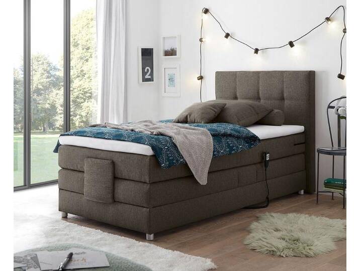 Manolo Boxspringbett Einzelbett mit Motor, Farbe und Größe wählbar von Froschkönig24