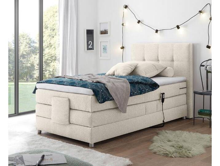 Manolo Boxspringbett mit Motor 100x200 cm, Farbe wählbar von Froschkönig24