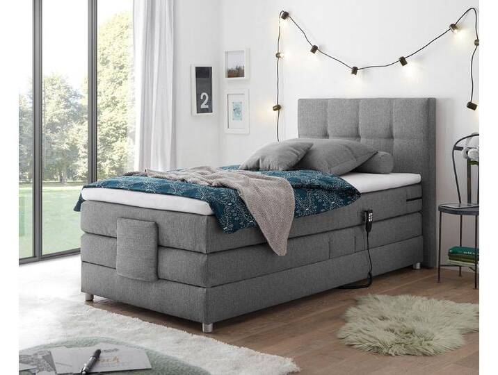 Manolo Boxspringbett mit Motor 100x200 cm, Farbe wählbar von Froschkönig24