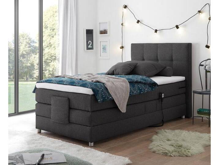 Manolo Boxspringbett mit Motor 100x200 cm, Farbe wählbar von Froschkönig24