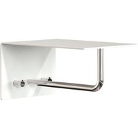 Frost - Unu Wandgarderobe mit Haken und Stange, 200 mm, weiß / poliert von FROST