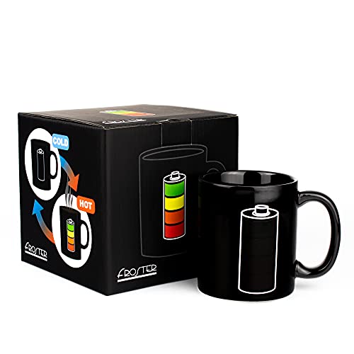 Froster Becher Batterie, Magischer Becher mit Ladebatterie-Thema, Farbwechsel Tasse (Standard) von Froster