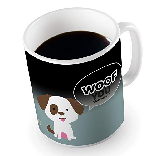 Froster Magische Becher Hund, Thermoeffekt Tasse, Farbwechsel Tasse, Geschenk für Hundeliebhaber, Freund von Froster