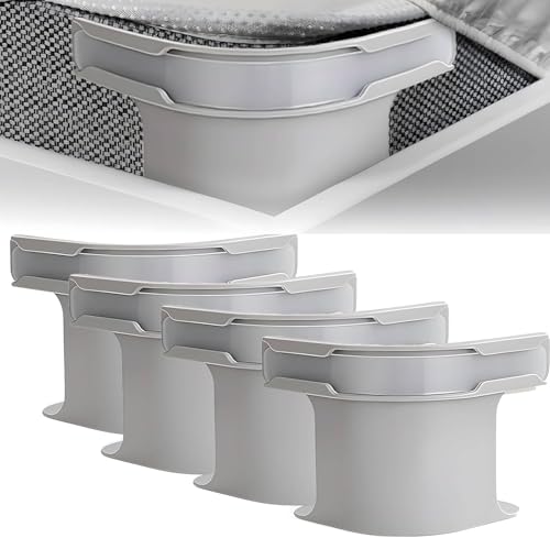 FrostyFlair Bettlaken Spanner, 4 Unsichtbare Kartenfächer Bettlakenspanner, Rutschfestes Spannbettlakenhalfter, Spannbettlaken Halter, Bettlaken Halter FrostyFlair Bettlaken Spanner, 4 Unsichtbare Kartenfächer Bettlakenspanner, Rutschfestes Spannbettlakenhalfter, Spannbettlaken Halter, Bettlaken Halter von FrostyFlair