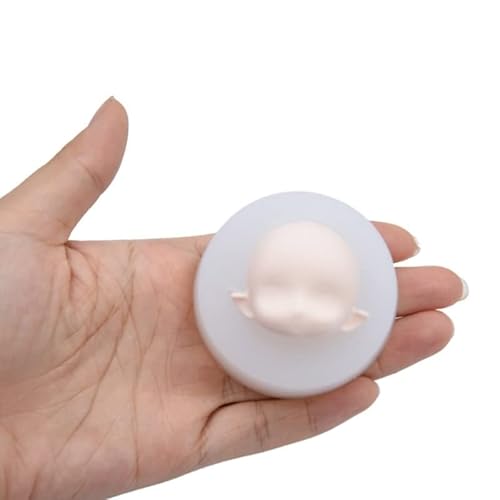 3DFairy Head Baby Face Silikonform handgemachte Seife Ton Gipsform Fondant Schokoladenform Kekse Bastelform DIY-Puppenkopfform für Tonsilikon von Frotox