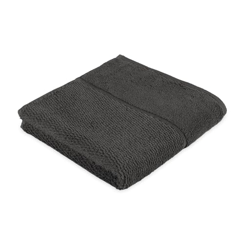 frottana Pearl Handtuch 50 x 100 cm aus 100% Baumwolle, graphite von MÖVE for frottana