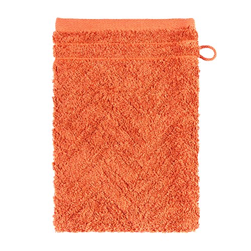 frottana Elegance – Waschhandschuh 15 x 20 cm aus 100% Baumwolle, red clay von Möve