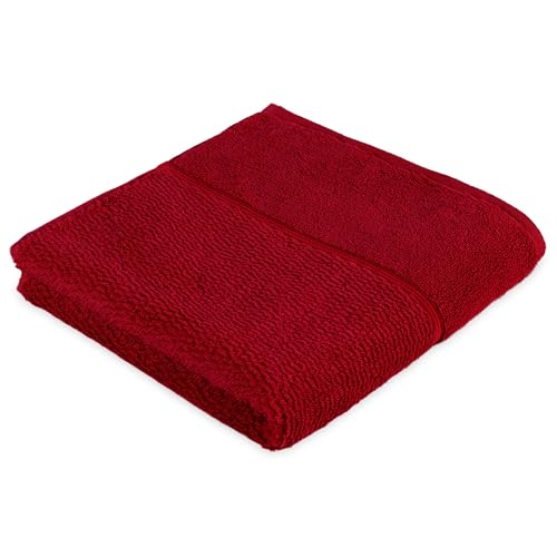 frottana Pearl Handtuch 50 x 100 cm aus 100% Baumwolle, ruby von MÖVE for frottana