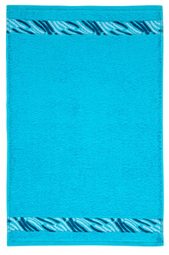 frottana Shadow Gästetuch 30 x 50 cm aus 100% Baumwolle, turquoise von Frottana