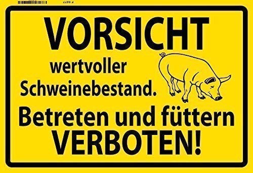 Schatzmix Wertvoller Schweinebestand Wand Retro Eisen Poster Malerei Plaque Blech Vintage Personalisierte Blechschild, 20x30 cm von Schatzmix