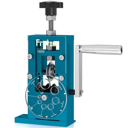 Frstem Manuell oder Bohrmaschine betriebene Abisoliermaschine mit Patentiertem Scheibendesign 3-20mm Abisoliermaschine mit Handkurbel Drahtschäler mit 65 MN Federstahlklinge und Aluminiumrahmen von Frstem
