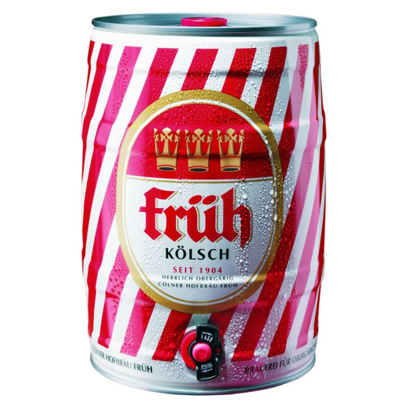 Früh Kölsch Bier 5 l Party-Fass mit Zapfhahn von Früh Kölsch