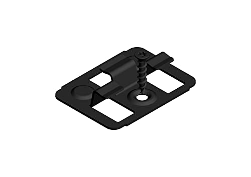 FRÜH Schnellbautechnik WPC Clip 8,5 mm Terrassenclips Unsichtbare Terrassenbefestigung Stahl schwarz für WPC/BPC Dielen 50 Stück von Früh Schnellbautechnik