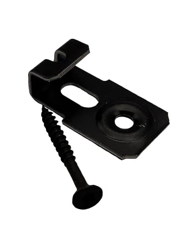 FRÜH WPC Clips für Anfang-Ende 8,5 mm Terrassenclips Stahl schwarz für WPC/BPC Dielen 10 Stück von Früh Schnellbautechnik