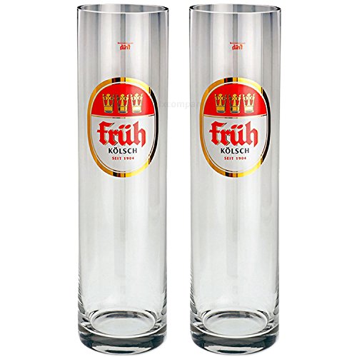 Früh Kölsch Biergläser/Gläser/Stangen Set - 2x 0,2l von Früh