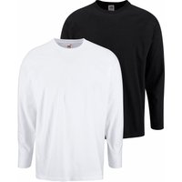 Fruit of the Loom Langarmshirt, (Packung, 2 tlg.), aus reiner Baumwolle, 2-er Pack von Fruit Of The Loom