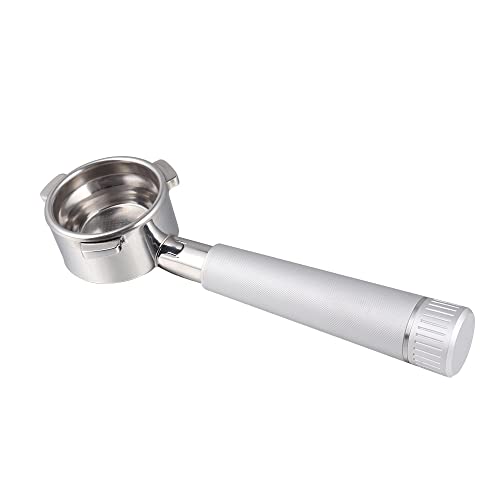 Frunimall Bodenloser Siebträger 54mm für Breville,Barista,Sage,BES870XL,BES870BSXL,BES878BSS,BES880BSS,BES840XL und Mehr mit Aluminiumlegierungsgriff Siebträger Zubehör(Silber) von Frunimall