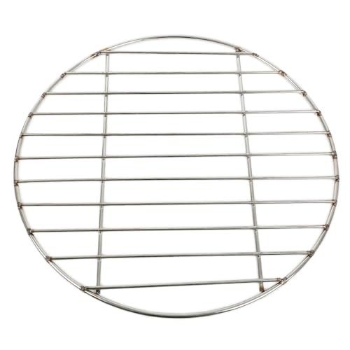 Frunimall Grillrost Edelstahl,Grillrost Rund,Kuchengitter Abkühlgitter,Rund Abkühlgitter zum Backen,für BBQ,Ø 38 cm von Frunimall