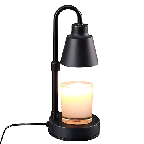 Frunimall Kerzenwärmer Lampe Einstellbarer,Candle Warmer Elektrisch,Duftlampe Elektrisch,Wachsschmelzer,Kerzenwärmer für Heimbüro,Schlafzimmer,Geschenk (Schwarz) von Frunimall