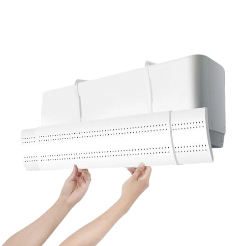 AC Deflektor, Klimaanlage Entlüftungsabdeckung, 3-teiliges einziehbares Design mit wandmontiertem Windschutzscheibenschutz, Luftstromumlenker für Arbeitsplatz und Möbel, 72.0x110.0x19.0 cm von Fruusv