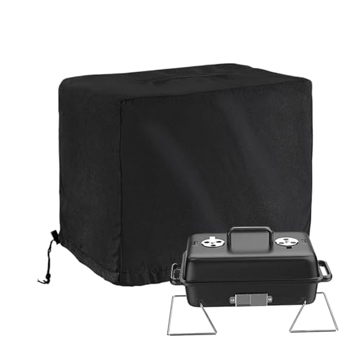 BBQ Cover - Wasserdichter Grillschützer Im Freien Für Holzkohle Mit Tragbarem Anti -UV -Design, Mehrzweck -Grillabdeckung Für, Küche, Hinterhof, Party, Campinggrill, 66x43x48cm von Fruusv