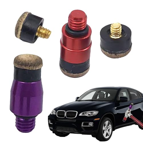Dent Repair Heads Replacement, 4 Pieces Niche Remover Heads Tips, Professional Tap Down Tools for Deep Furrow Removal, Car Restoration, Auto Body Repair Kit von Fruusv