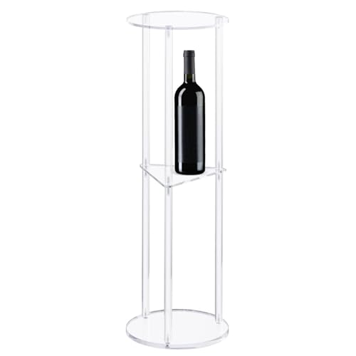 Fruusv Beistelltisch aus Acryl mit 3 Ebenen, runder klarer Beistelltisch, moderner Acryl-Nachttisch, klarer Acryl-Nachttisch, kleiner Beistelltisch, Acryl-Nachttisch für Schlafzimmer, kompakter Fruusv Beistelltisch aus Acryl mit 3 Ebenen, runder klarer Beistelltisch, moderner Acryl-Nachttisch, klarer Acryl-Nachttisch, kleiner Beistelltisch, Acryl-Nachttisch für Schlafzimmer, kompakter von Fruusv