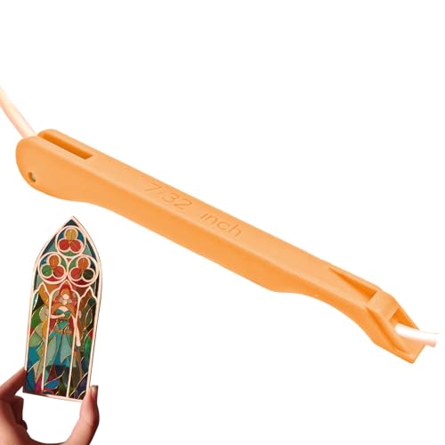 Fruusv Buntglasfolien-Crimper, Handfolien-Werkzeug für Buntglas | Tragbares handgefertigtes Folienwerkzeug aus Buntglas - Bunter Klebebandabroller aus Glas zur Verbesserung der Arbeitseffizienz von Fruusv